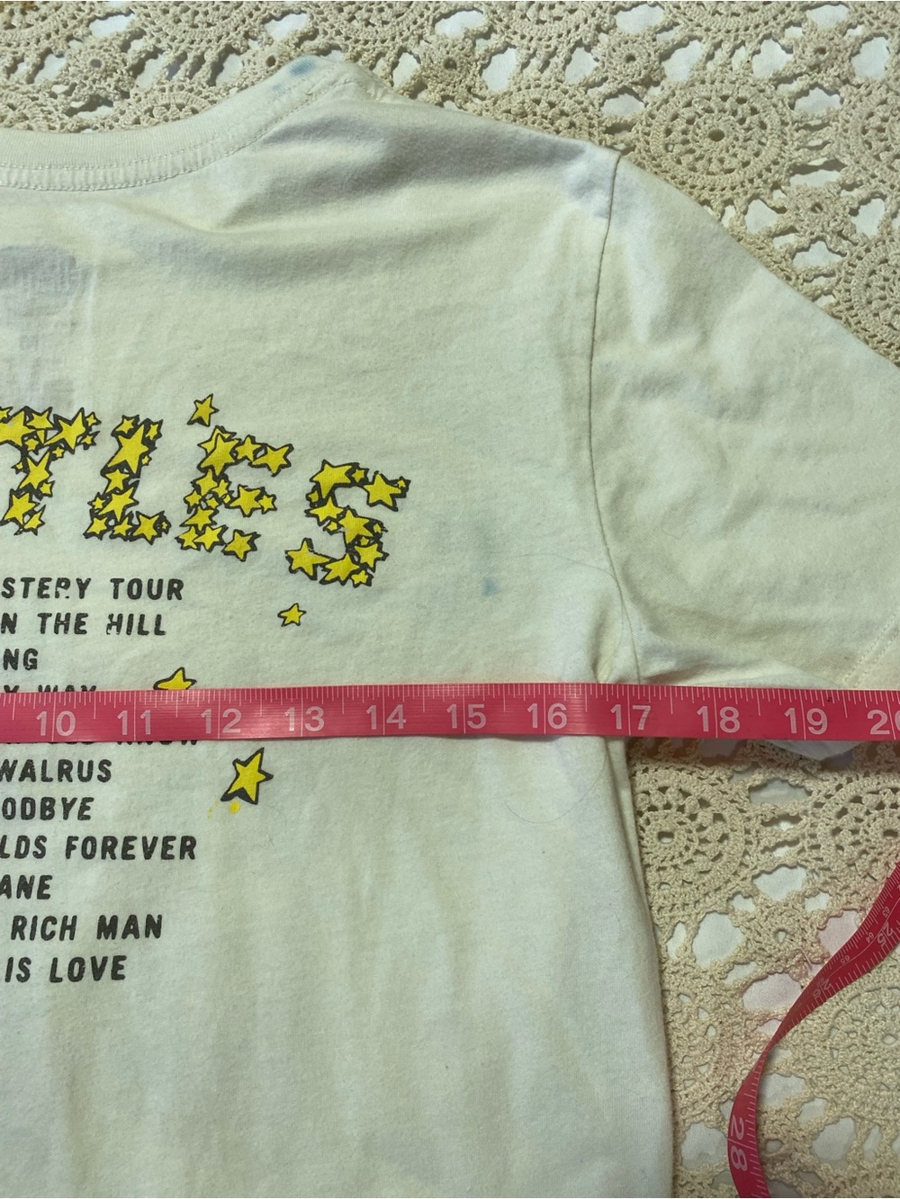 The Beatles White Tie-Dye "Magical Mystery Tour" Short Sleeve Tee - Picture 5 of 6